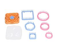 HEEPDD Kit de Telar para Tejer Flores, Herramienta para Mantas, Sombreros, Bufandas y Más para Niños y Adultos Kit de Telar para Tejer Flores, Tejido de Plástico Bordado de Costura