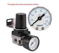 HEEPDD La Herramienta de Jardín Establece el Regulador de Presión de Aire, La Válvula de Control de Presión Ajustable G1/4 Conexión, para Suministros de Jardinería de Compresores