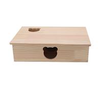 HEEPDD Laberinto de casa de hámster, casa de Laberinto de escondite de hámster de Madera de Varias Habitaciones para Juguetes de ratón de jerbos