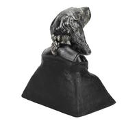 HEEPDD Lápida Conmemorativa para Perros, Marcador de Tumba para Mascotas de Resina Personalizado con Estatua de Cabeza de Perro, para Jardín