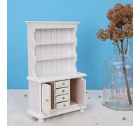 HEEPDD Librería para Casa de Muñecas, Escala 1:12, Estantería de Tres Capas para Casa de Muñecas y Decoración de Jardín de Hadas Librería para de, Muebles en Miniatura de Madera y Juguetes para