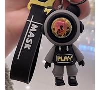 HEEPDD Lindo Colgante de Llavero de Oso, Llavero para Mujeres Nan (BLACK)