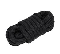 HEEPDD Línea de Muelle para Barcos, Cuerda de Nailon de Alta Resistencia para Muelle, 15 Pies, para Barcos Pequeños, Yates y Pontones Nan (Black)