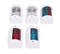 HEEPDD Luz de Navegación LED de 5 Piezas, Juego de Luces LED Marinas para Embarcaciones de 12 M, Indicador de Color Dual para una Navegación Segura Luz de de 5 Piezas, IP66 a Prueba de Agua Nan Equipo