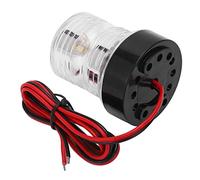 HEEPDD Luz Redonda para Barco de 360 grados, Pantalla de PC LED Luz de Ancla Marina 12 V a 24 V 5 W, Visibilidad de 2 Millas Náuticas IP66 Lámpara de Navegación Blanca para Yate, Pontón, Barco de