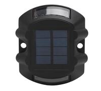 HEEPDD Luz Solar para Muelle, Iluminación Solar de Aluminio IP68, Detección Automática, LED de Alta Potencia para Paisaje de Entrada de Jardín (Luz roja)