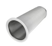 HEEPDD Malla de Cono de Filtro de café Frío de Acero Inoxidable 304 a Prueba de Fugas para Bebidas de té Bebida de Frutas (8 * 15cm)