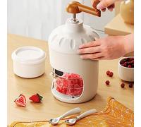 HEEPDD Máquina de Hielo Raspado con Manivela, Cuchillas de Acero para el Hogar, Trituradora de Hielo Fácil para Batidos y Bebidas Máquina de Raspado con Manivela, Electrodomésticos de Acero Inoxidable