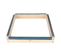 HEEPDD Marco de Aguja Perforadora, Herramienta de Bordado de Madera Maciza, Diseño de 4 Lados, Marco de Gancho de Alfombra de 15,7 Pulgadas para Acolchar y Coser