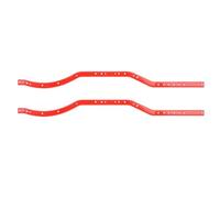 HEEPDD Marco de Chasis de Acero de Color Rojo para RC Crawler, Excelente Accesorio Mejorado para AXIAL SCX10 II 90046 90047 con Diseño Liviano Marco de Chasis de Acero de Color Rojo para RC Crawler,