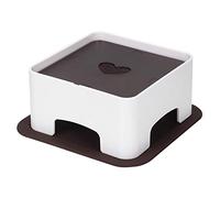 HEEPDD Mesa de Comedor Elevada Ajustable para Mascotas Soporte de Alimentación para Perros y Gatos Ajustable en con Almohadillas de Silicona Antideslizantes para Razas Pequeñas Promoción de Postura