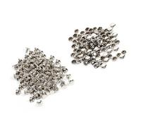 HEEPDD Metal Cuero Artesanía Picos Remaches Nan para Bolsos Zapatos Sombreros Abrigos Nan (SILVER)