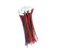 HEEPDD Micro JST Plug Cable de Cobre Estañado 20 Juegos Kit de Conector Macho Hembra de 1,25 Mm y 2 Pines con Conjunto de Cable de PVC de 100 Mm para Placa de Circuito PCB Cableado de Batería