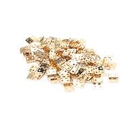 HEEPDD Mini Bisagra de 100 Piezas, para Joyero y Casa de Muñecas de Bricolaje, Bisagra de 8x10 Mm para Proyectos Pequeños Mini de 100 Piezas, Material de Latón, Artesanía Perfecta