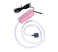HEEPDD Mini Bomba de Oxígeno para Pecera USB, Material ABS, Bomba de Aire Súper Silenciosa y Portátil para Acuario Doméstico y Pesca Al Aire Libre (Pink)