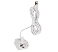 HEEPDD Mini Bomba Sumergible USB, 3W 200L/H, para Acuario, Pecera, Fuente Dispensadora de Agua para Mascotas, Blanco, DC 3,5-9V