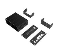 HEEPDD Mini Caja de Computadora Caja de Enfriamiento de Aleación de Aluminio con Diseño Antideslizante y Ventilación de Ventilador Incorporada Ajuste de Precisión para Kits Orin Nano Orin NX