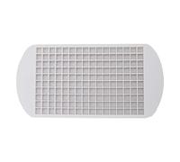 HEEPDD Mini Molde de Hielo de Silicona, 160 Rejillas, Fácil Liberación, Flexible, Apilable, Cuadrado, Molde Suave, Contenedores de Almacenamiento para Enfriar Whisky, Cóctel, (160 rejilla cuadrada