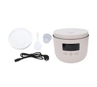HEEPDD Mini Olla Arrocera 8 en 1, 500 W, 3 L, Portátil, Multifuncional, Antiadherente, Pequeña Olla Arrocera con Cesta Humeante para Fideos Ramen, Pasta, Sopa de Huevo (Enchufe europeo 220V)