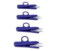 HEEPDD Mini Tijeras de Costura, 4 Piezas, Tijeras de Hilo de Acero Inoxidable con Resorte de 4,7 Pulgadas para Acolchar Tela, Hilo de Pescar, Corte de de Bordar
