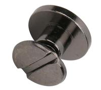 HEEPDD Mini Tornillos de Encuadernación 100 Piezas Remaches de Tornillos de Latón, Remaches de Cuero Planos Resistentes para Manualidades, Ideales para Cinturones, Bolsos y Zapatos - Mini de (cobre 3)