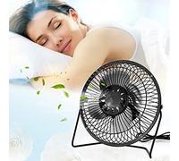 HEEPDD Mini Ventilador USB con Energía Solar, Marco de Metal, Aire Acondicionado Portátil, Potencia de 4,5 W para Camping, Pesca, Senderismo, Cochecito, Picnic