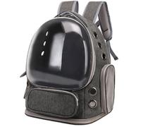 HEEPDD Mochila para Gatos, Bolsa Transparente Plegable para Mascotas con Bolsillo Lateral con Ventana de Burbujas y Lazo para Colgar, Suministros para Mascotas Cómodos y Transpirables