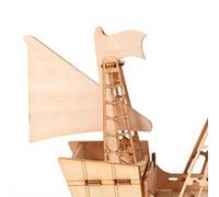HEEPDD Modelo de Barco de Rompecabezas 3D de Madera, Kit para Exhibición Náutica y Decoración del Hogar, Kit de Manualidades Divertido para Niños y Adultos Modelo de Barco de Rompecabezas 3D de