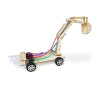 HEEPDD Modelo Educativo de Excavadora Hidráulica de Madera para Bricolaje, Modelo, Madera Compuesta, Aprendizaje Stem Atractivo, Enseñanza Práctica de Rompecabezas para Niños y Entusiastas Bricolaje