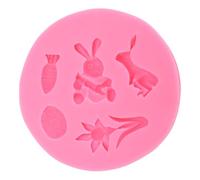 HEEPDD Molda de Silicona de Pascua, Flexible de Limpieza de Chocolates y Jaleas de Frutas Fáciles de Limpiar y Duraderos
