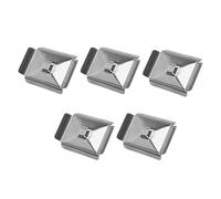 HEEPDD Molde Base de Caja de Inclusión de Muestras de 5 Piezas, Casete de Procesamiento de Tejidos de Laboratorio Práctico y Conveniente de Acero Inoxidable para Gestión de Muestras de