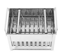 HEEPDD Molde de Acero Inoxidable para Helados, 40 Piezas, Reutilizable, para Hacer Paletas Heladas de Metal, Postres, Snacks y Gelatina, con Contorno Liso y Fácil de Limpiar, Es