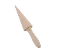 HEEPDD Molde de Madera, Resistente Accesorio para Hornear para Hacer Gofres y Conos de Huevo con de Fácil Agarre, Color Madera Natural