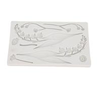 HEEPDD Molde de Silicona de Flores, Diseño Floral Elegante y Seguro para el Molde de Fondant de Molde para Fondant para Hornear Decoración de los Dulces para Bodas