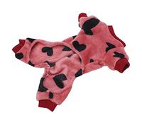 HEEPDD Mono para de Tela de Felpa, Mono y Cálido para Perros Pequeños, Diseño Suave y Cómodo Que Garantiza Relajación Durante Todo el Día, Traje Elegante Moderno, Ideal para Fiestas, Dormir en (M)
