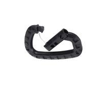 HEEPDD Mosquetón en Forma de D Acción de Clamp/Holder Rápido Operación con una Mano 3.35 por 2.16 Pulgadas para Acampar Escalada Equipo de Senderismo Llavero de Botella de Agua Seguro Esencial para