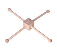 HEEPDD Móvil para Cuna de bebé con Marco de Madera, Material de Haya, Fácil Instalación DIY, Foco de Atención para Habitación Infantil