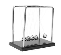 HEEPDD Newton's Cradle Balance Balls, Bolas de Metal, Ciencia, Física, Péndulo, Juguete para Escritorio de Oficina en Casa, Gran Equilibrio para Educación y Decoración
