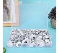 HEEPDD Ojos de Muñeca Móviles Autoadhesivos Ojos de Muñeca DIY, Móviles de Plástico Autoadhesivos para Proyectos Hechos a Mano de Animales de Peluche de Oso de, con Pegamento en la Parte Posterior