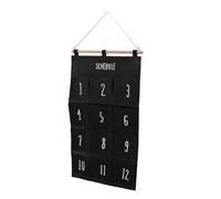 HEEPDD Organizador Colgante con 12 Bolsillos, Bolsa de Almacenamiento de Pared de Lona, Compartimentos para Ahorrar Espacio para Dormitorio, Soporte de Tela Multifuncional 37 X 73 Cm (C)