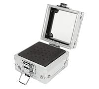 HEEPDD Organizador de Brocas para Pulir Uñas, Soporte para Brocas para Uñas de Aleación de Aluminio, Diseño de 25 Orificios para un Fácil Almacenamiento en Salones de Manicura o Uso Doméstico (SILVER)