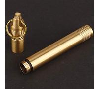 HEEPDD Organizador de Cápsulas de Latón, Soporte Impermeable para Palillos de Dientes, Llavero Compacto de 0,4 por 0,4 por 3,9 Pulgadas para Entusiastas del Aire en Viajes de Camping o Pesca, óxido