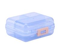 HEEPDD Organizador de Viajes, 7 Cuadrículas Portátiles Daily Box Case Semanal Contenedor de Bolsillo Compacto para Envasado de Aceite de Pescado Vitamín (BLUE)