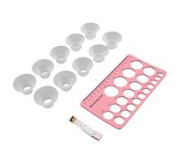HEEPDD Otros Cuidados Posparto Kit de Insertos, 10PCS Herramienta de Dimensionamiento de Bridas para Senos Herramienta de Medición de Pezones Insertos de Silicona para Bridas de 24 Mm con Diseño