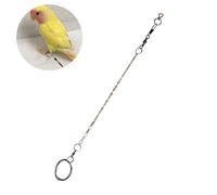 HEEPDD Pájaros Cadena de pie de Acero Inoxidable Loro Tobillera Cadena arnés de Entrenamiento para Diferentes Tipos y tamaños de Loros(Agapornis)