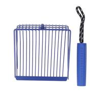 HEEPDD Pala de Limpieza de Caja de para Gatos de Metal con Extraíble y Cuerda para Colgar para una Filtración Rápida y Limpieza de sin Esfuerzo (Blue)