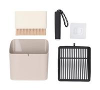 HEEPDD Palabra de para Gatos Estándar, Cucharada de para Gatos de Metal de Acero Inoxidable con una Agarre Cómoda y un Soporte Conveniente Lavable para una Limpieza Fácil y Eficiente (White)