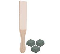 HEEPDD Paleta de Cuero, Herramienta de Pulido de Cuchillos de 2 Caras para Herramientas de Tallado de Afilado de Bricolaje Paleta de Cuero, Kit de Afilado de Madera, Artículos de Nan