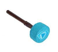 HEEPDD Palo de mazo, Tambor de Madera Dura Hecho a Mano Palo de Fieltro de Lana de mazo Palo de percusión de mazo para Budismo Tibetano Cuenco 28x7cm/11.0x2.7in(Azul)