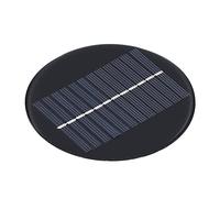 HEEPDD Panel Solar de 0,8 W y 6 V, Tablero de Carga, Ideal para Proyectos de Bricolaje y Carga de Baterías Pequeñas Panel Solar de 0,8 W 6 V, Renovación Compacta Redonda del Hogar
